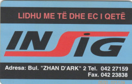 PHONE CARD ALBANIA (E51.22.7 - Albanien