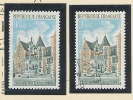 VARIÉTÉ - N° 1759 D - Obl " RÉPUBLIQUE FRANÇAISE " EN BLEU - Usados