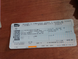 513 // BILLET SNCF  ST MALO / PARIS - Europe