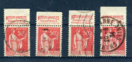 Publicité - Moteurs Agricoles - 4 X N° 283c - Used Stamps