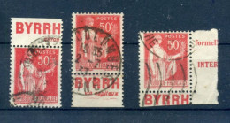 Publicité - BYRRH - 3 X N° 283c - Used Stamps