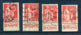 Publicité - BENJAMIN - 4 X N° 283c - Used Stamps