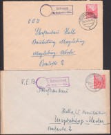 Behrend, Gollensdorf Je über Seehausen / Altmark, Aptierte PSSt. 5.6.56 Bzw. 8.3.56 - Franking Machines (EMA)