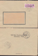 Eisenberg, Kreisaufdruck B15 (1101)  20 Pfg, Abs.:  VEB Thüringische Fleischwarenmfabrik 6.9.57 - Covers & Documents