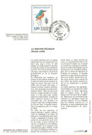 NOTICE PHILATELIQUE MARTIN PECHEUR ALCEDO ATTHIS 14-9-1991 #240# - Annullamenti & A. Meccaniche (pubblicitarie)