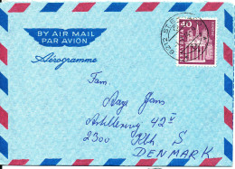 Switzerland Aerogramme Sent To Denmark 1-7-1974 - Andere & Zonder Classificatie