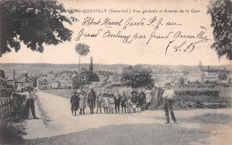 GRAND-QUEVILLY (Seine-Maritime) - Vue Générale Et Avenue De La Gare - Cachet Prisonniers Guerre - Voyagé 1919 (2 Scans) - Le Grand-quevilly