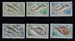 CONGO PEOPLE'S REP. 1961  SCOTT #96-101 MH - Ungebraucht