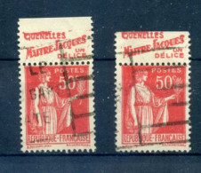 Publicité - MAITRE JACQUES - 2 X N° 283c - Used Stamps