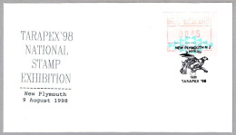 Tarapex'98 - Ave MIELERO TUI - Phosthemadera Novaeseelandiae - Bird. New Plymouth 1998 - Mechanical Postmarks (Advertisement)