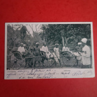 JINRICKSHAS COLOMBO TIMBRE SURCHARGE INDOCHINE - Sri Lanka (Ceylon)