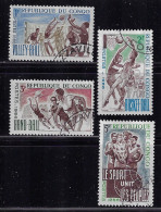 CONGO PEOPLE'S REP. 1966  SCOTT #143-146 USED - Unused Stamps