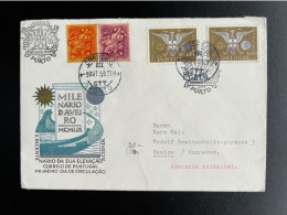 PORTUGAL 1959 LETTER PORTO TO SEELZE 09-08-1959 - Storia Postale