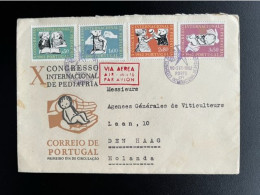 PORTUGAL 1962 LETTER PORTO TO 'S GRAVENHAGE 10-09-1962 - Cartas & Documentos