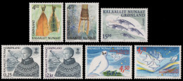 Grönland 2001 - Mi-Nr. 366-367, 368, 369-370 & 374-375 ** - MNH - 4 Ausgaben - Neufs