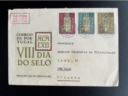 PORTUGAL 1962 LETTER PORTO TO 'S GRAVENHAGE 01-12-1962 - Cartas & Documentos