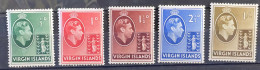 VIRGIN ISLANDS  - MH* - 1938 - # 76/83  5 STAMPS - British Virgin Islands