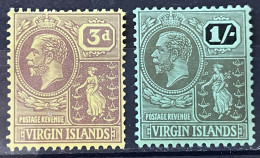 VIRGIN ISLANDS  - MH* - 1928 - # 61, 64 - British Virgin Islands