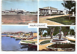 Marignane. Multivues.  Aeroport Stade Port Et Fontaine. Edit Tardy.  - Marignane