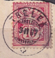 Ziffer 61B, 10 Rp.blasskarmin  TRELEX        1897 - Oblitérés