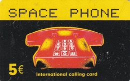 GREECE - Space Phone International Prepaid Card 5 Euro, Used - Griechenland