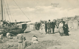 * ZANDVOORT - Strand - Débarquement - Embarcadère - Bateau - Animée - Uitg. KEUR - Zandvoort