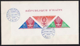 HAITI(1962) Mosquito. Caduceus. Unaddressed FDC With Cachet For Mosquito Eradication Program. Scott No C190a. - Haïti