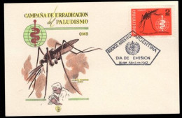 ARGENTINA(1962) Caduceus. Unaddressed First Day Postcard For Mosquito Eradication Campaign. Scott No 737. - FDC