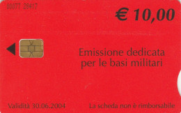 PHONE CARD ITALIA USI SPECIALI BASI MILITARI (USP30.1 - Usages Spéciaux