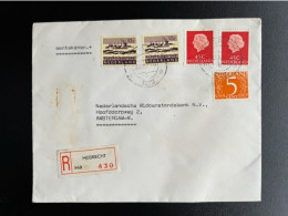 NETHERLANDS 1968 REGISTERED LETTER MIJDRECHT TO AMSTERDAM 22-04-1968 NEDERLAND AANGETEKEND - Cartas & Documentos