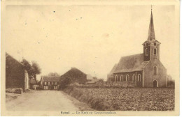 BOUTERSEM.  BUTSEL.  DE KERKE EN  GEMEENTEPLAATS. - Boutersem