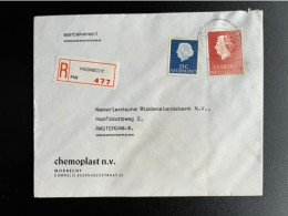 NETHERLANDS 1969 REGISTERED LETTER MIJDRECHT TO AMSTERDAM 22-05-1969 NEDERLAND AANGETEKEND - Briefe U. Dokumente