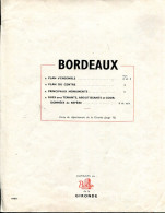 Delcampe - 1951 - BORDEAUX - Extrait Du Bottin De La Gironde - Strassenkarten