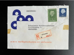 NETHERLANDS 1969? REGISTERED LETTER UITHOORN TO AMSTERDAM NEDERLAND AANGETEKEND - Cartas & Documentos