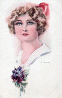 Delcampe - CPA Luiz USABAL - Série 5052 - Visage Femme - Env. 1920 - Usabal