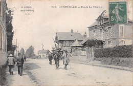 GODERVILLE (Seine-Maritime) - Route De Fécamp - Chevaux Attelés - Voyagé 1911 (2 Scans) - Goderville