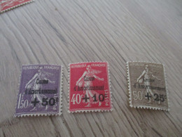 G1 TP FRANCE Sans Charnière N°266 à 268  Caisse D'Amortissement - Unused Stamps