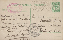 Luxembourg - Luxemburg - Carte-Postale  1921  -  Cachet Troisvierges - Cachet Esch-sur Süre - Postwaardestukken