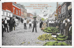 Open Air Market Scene, Franklin Street, East From 17th St, Richmond, Va. - Richmond