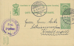 Luxembourg - Luxemburg - Carte-Postale  1917  -  Cachet  Differdange  -  Occupation - Entiers Postaux