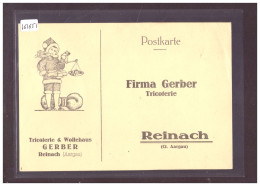 GRÖSSE 10x15cm - REINACH - TRICOTERIE & WOLLEHAUS GERBER - B ( TROUS D'EPINGLE ) - Reinach