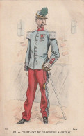 AK Capitaine De Chasseurs A Cheval - Franz. Soldat - Künstlerkarte - Ca. 1910 (66683) - Uniformi