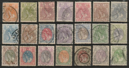 1899 Wilhelmina Compleet NVPH 56-76 LUXE, Used - Used Stamps