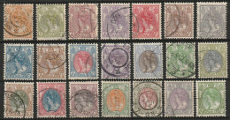 1899 Wilhelmina Compleet NVPH 56-76 LUXE, Used - Used Stamps