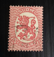 Finlande 1919 Standing Lion - New Colors  Modèle: Eiel Saarinen - Used Stamps