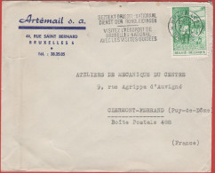 BELGIO - BELGIE - BELGIQUE - 1965 - 3F Journée Du Timbre + Flamme - Artémail S.a. - Viaggiata Da Bruxelles Per Clermont- - Briefe U. Dokumente