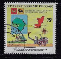 CONGO PEOPLE'S REP. 1981  SCOTT #C296G USED - Used Stamps