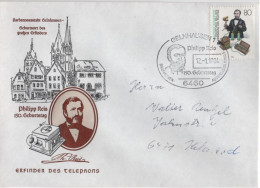 Germany Deutschland 1984 FDC Philipp Reis, Telephone Phone Telefon, Canceled In Gelnhausen - 1981-1990