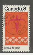 26688) Ontario Canada Dated Postmark Cancel Indian - Used Stamps