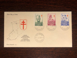 FINLAND FDC 1958 YEAR  TUBERCULOSIS TBC HEALTH MEDICINE - Covers & Documents